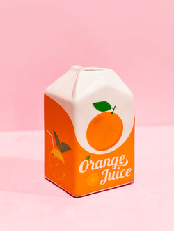 Orange Carton Vase