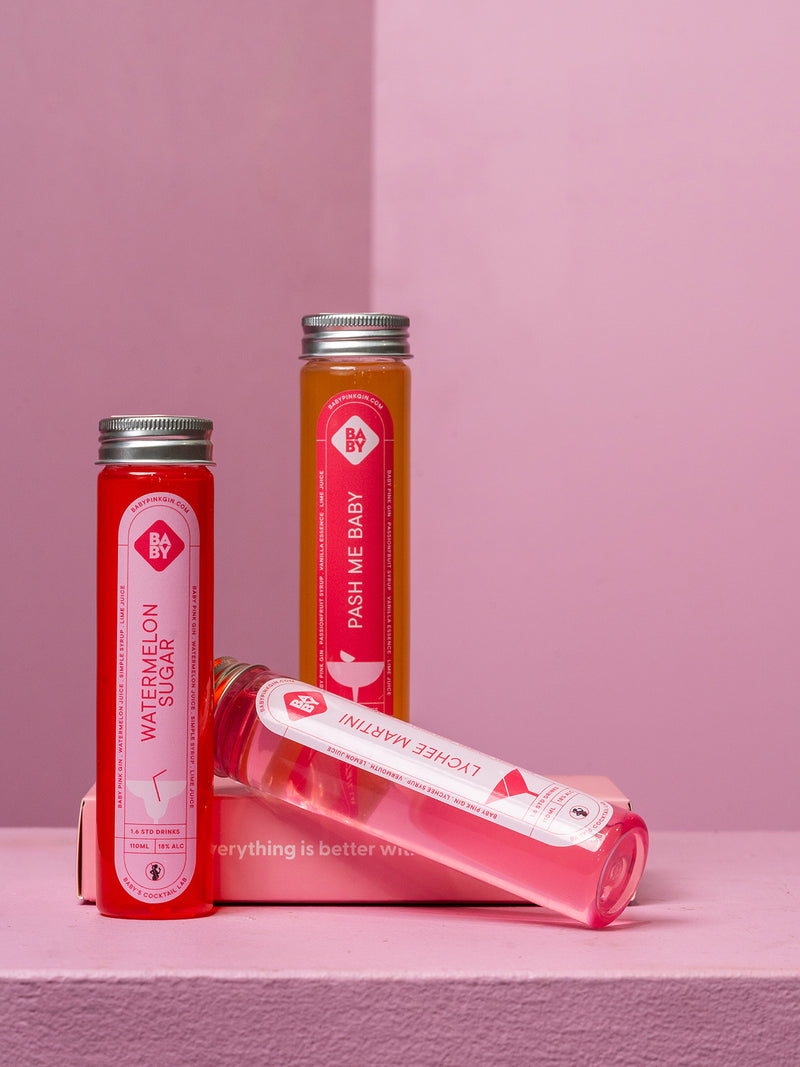 VALENTINE'S DAY ADD-ON: 'Baby Pink Gin Cocktail Tubes