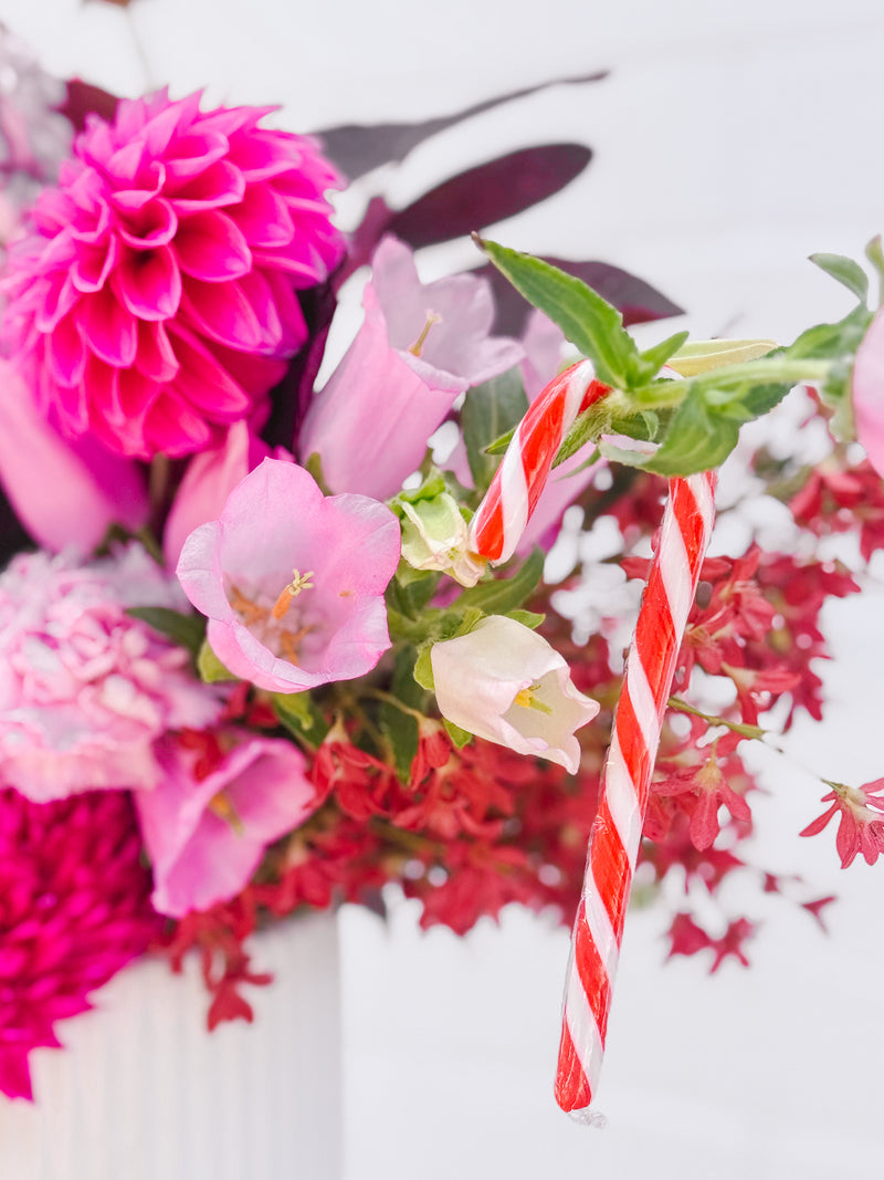 Christmas Cherries Vase